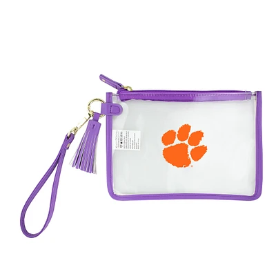 Clemson Tigers Clear Wristlet