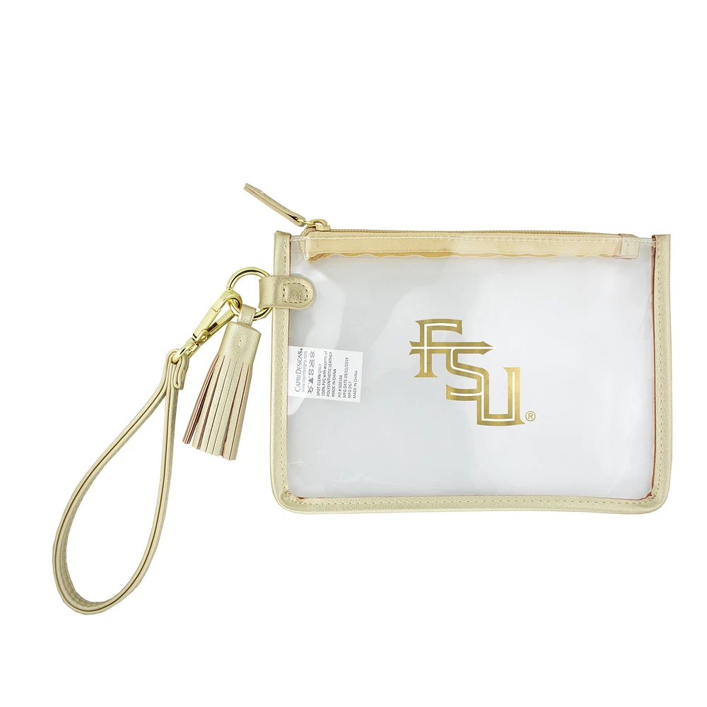 Florida State Seminoles Clear Wristlet