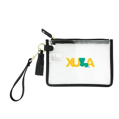 Xavier University of Louisiana Gold Rush Clear Wristlet