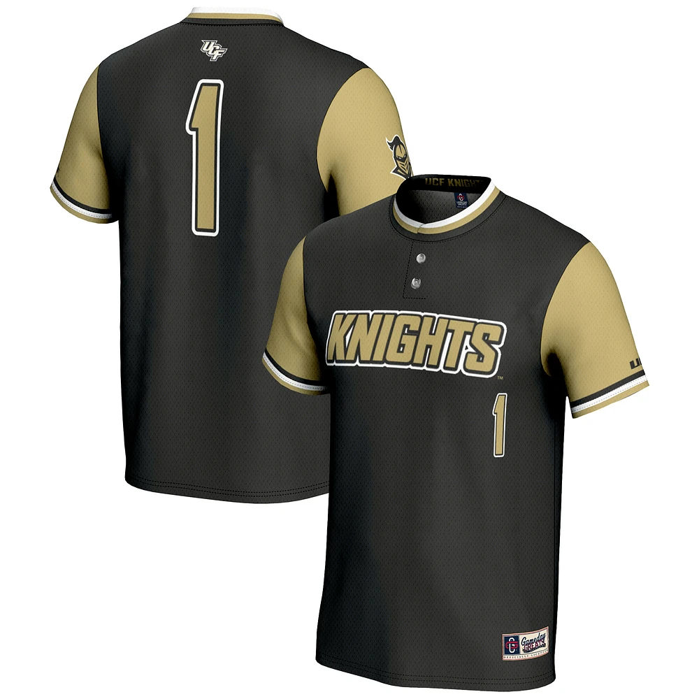 GameDay Greats #1 Black UCF Knights Lightweight Softball Jersey