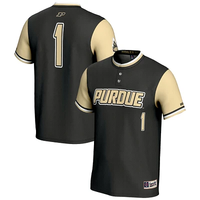 Youth GameDay Greats #1 Gold Purdue Boilermakers Lightweight Softball Jersey