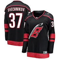 Women's Fanatics Andrei Svechnikov Black Carolina Hurricanes Home Breakaway Player Jersey