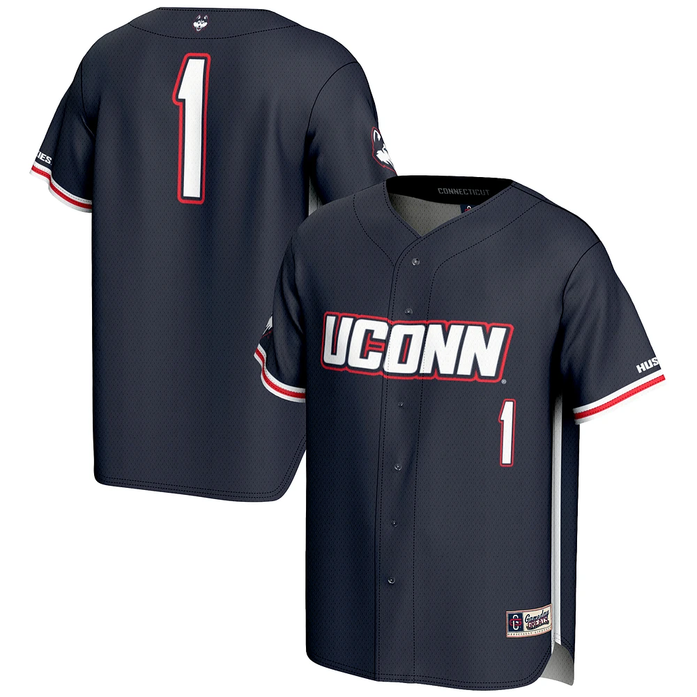 Unisex GameDay Greats #1 Navy UConn Huskies Lightweight Baseball Jersey