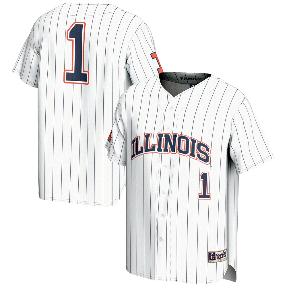 Youth GameDay Greats #1 Illinois Fighting Illini Lightweight Baseball Jersey