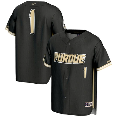 Unisex GameDay Greats #1 Gold Purdue Boilermakers Lightweight Baseball Jersey