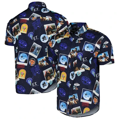 Unisex RSVLTS Navy E.T. the Extra-Terrestrial Celestial Greetings KUNUFLEX Button-Down Shirt