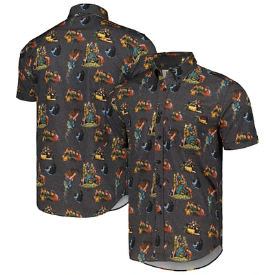 Unisex RSVLTS Black Goonies Montage KUNUFLEX Button-Down Shirt
