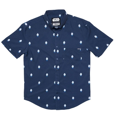 Unisex RSVLTS Navy Star Wars 12 Parsecs KUNUFLEX Button-Down Shirt