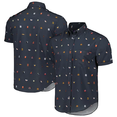 Unisex RSVLTS Navy The Big Lebowski Lil Bowskis KUNUFLEX Button-Down Shirt