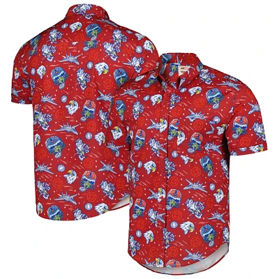 Unisex RSVLTS Red Top Gun Wingman KUNUFLEX Button-Down Shirt