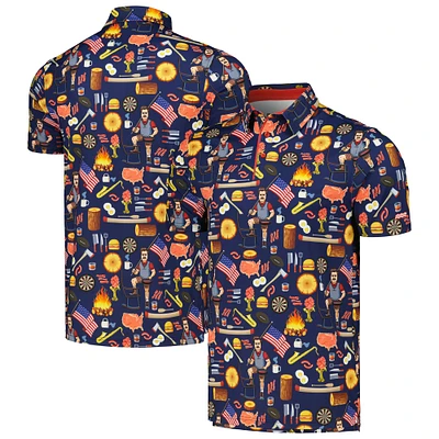 Unisex RSVLTS x Breakfast Balls Navy Parks and Recreation Ron Swanson's Polo of Greatness All-Day