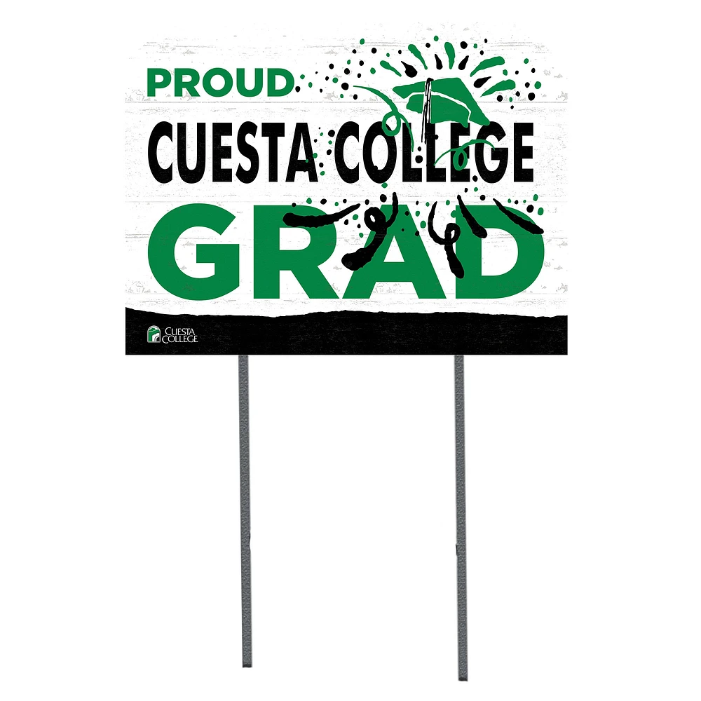 Cuesta College Cougars 18" x 24" Proud Graduate Yard Sign