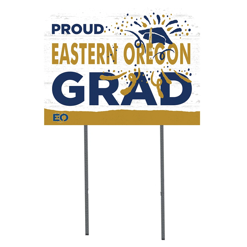 Eastern Oregon Mountaineers 18" x 24" Proud Graduate Yard Sign