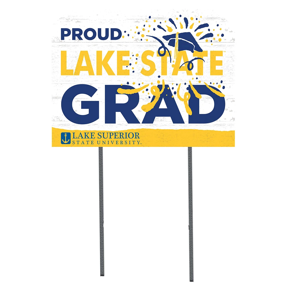 Lake Superior State Lakers 18" x 24" Proud Graduate Yard Sign