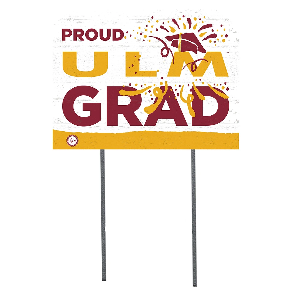 ULM Warhawks 18" x 24" Proud Graduate Yard Sign
