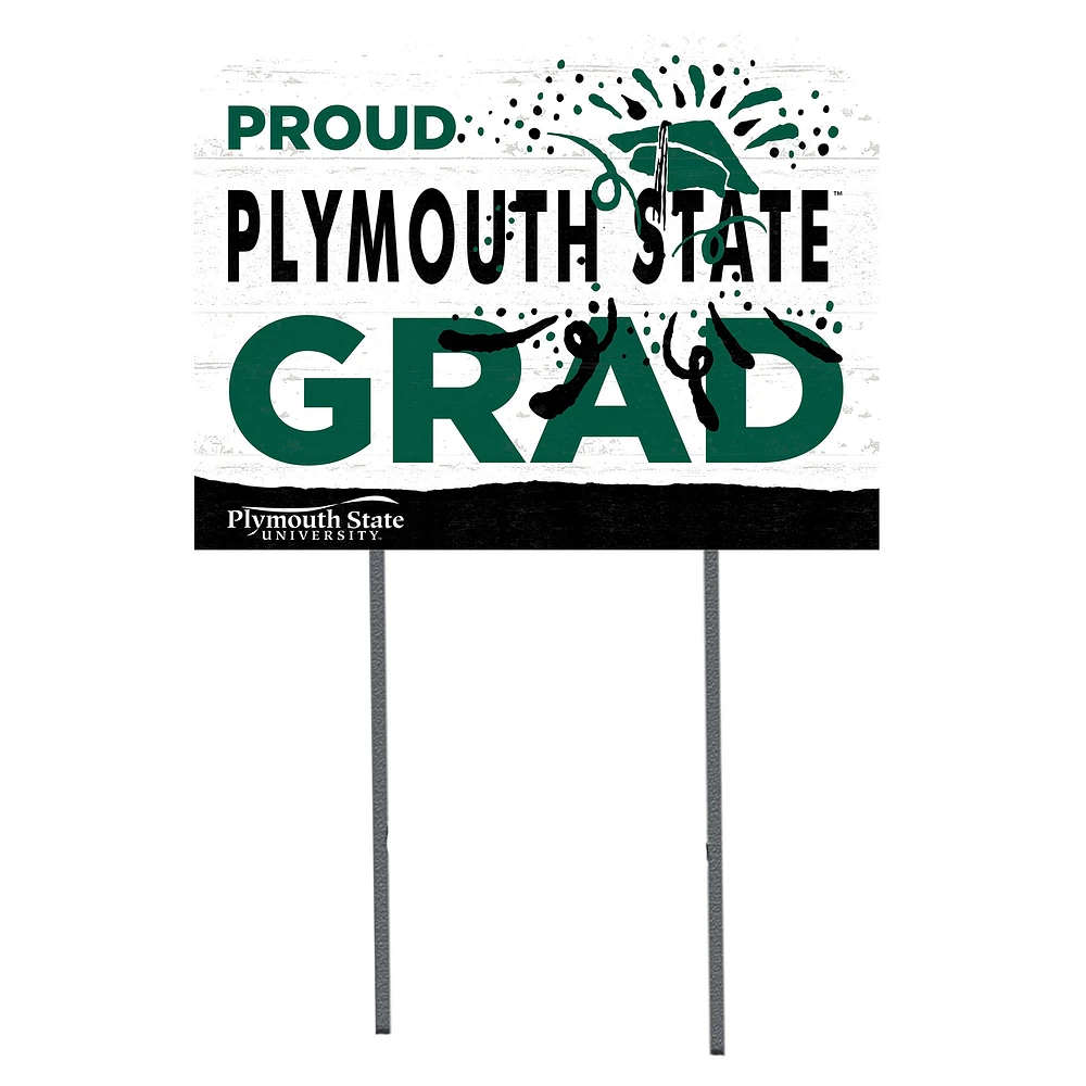Plymouth State Panthers 18" x 24" Proud Graduate Yard Sign