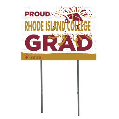 Rhode Island Anchormen 18" x 24" Proud Graduate Yard Sign