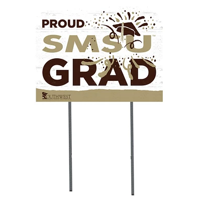 Southwest Minnesota State Mustangs 18" x 24" Proud Graduate Yard Sign