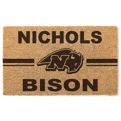 Nichols College Bison 18" x 30" Team Logo Doormat