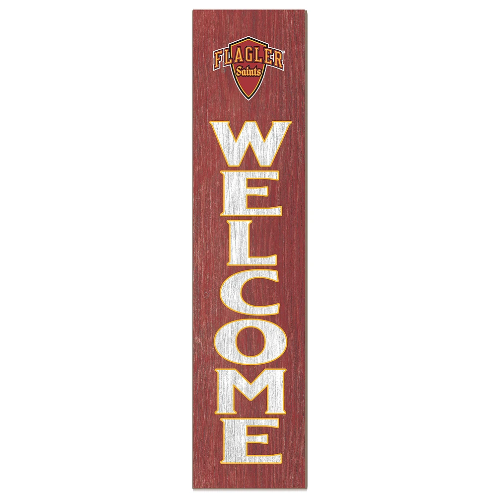 Flagler Saints 12" x 48" Welcome Outdoor Leaner