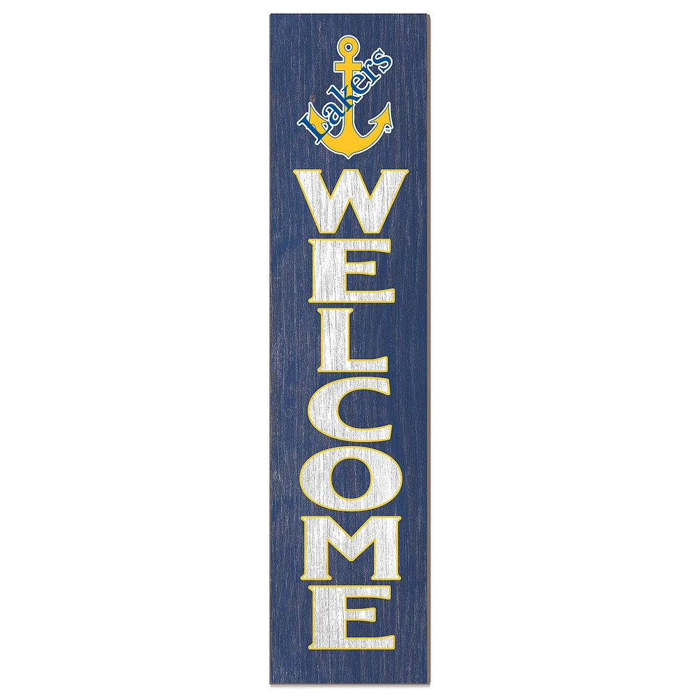 Lake Superior State Lakers 12" x 48" Welcome Outdoor Leaner