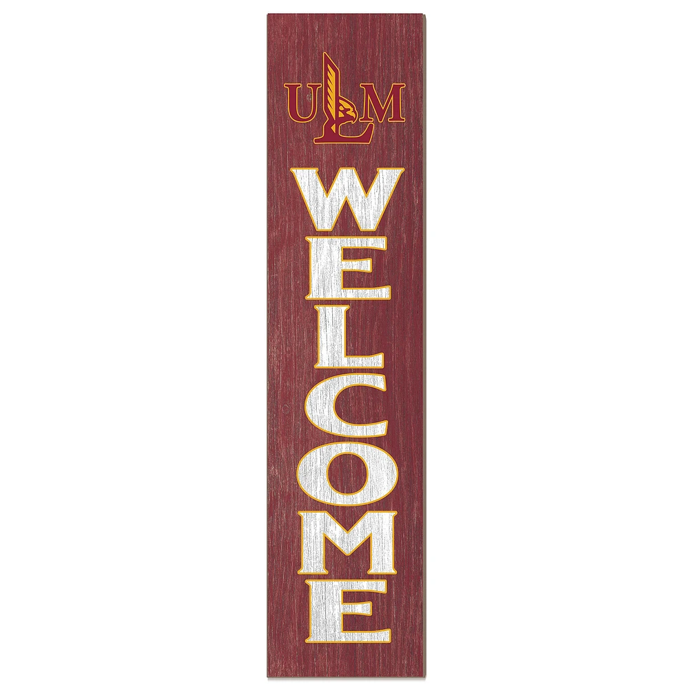 ULM Warhawks 12" x 48" Welcome Outdoor Leaner