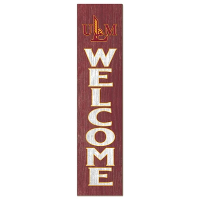 ULM Warhawks 12" x 48" Welcome Outdoor Leaner