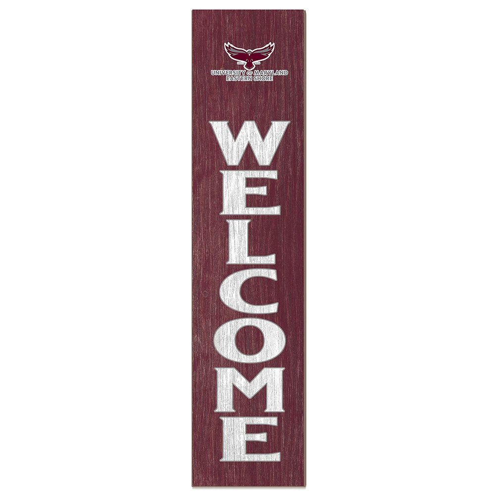 Maryland Eastern Shore Hawks 12" x 48" Welcome Outdoor Leaner