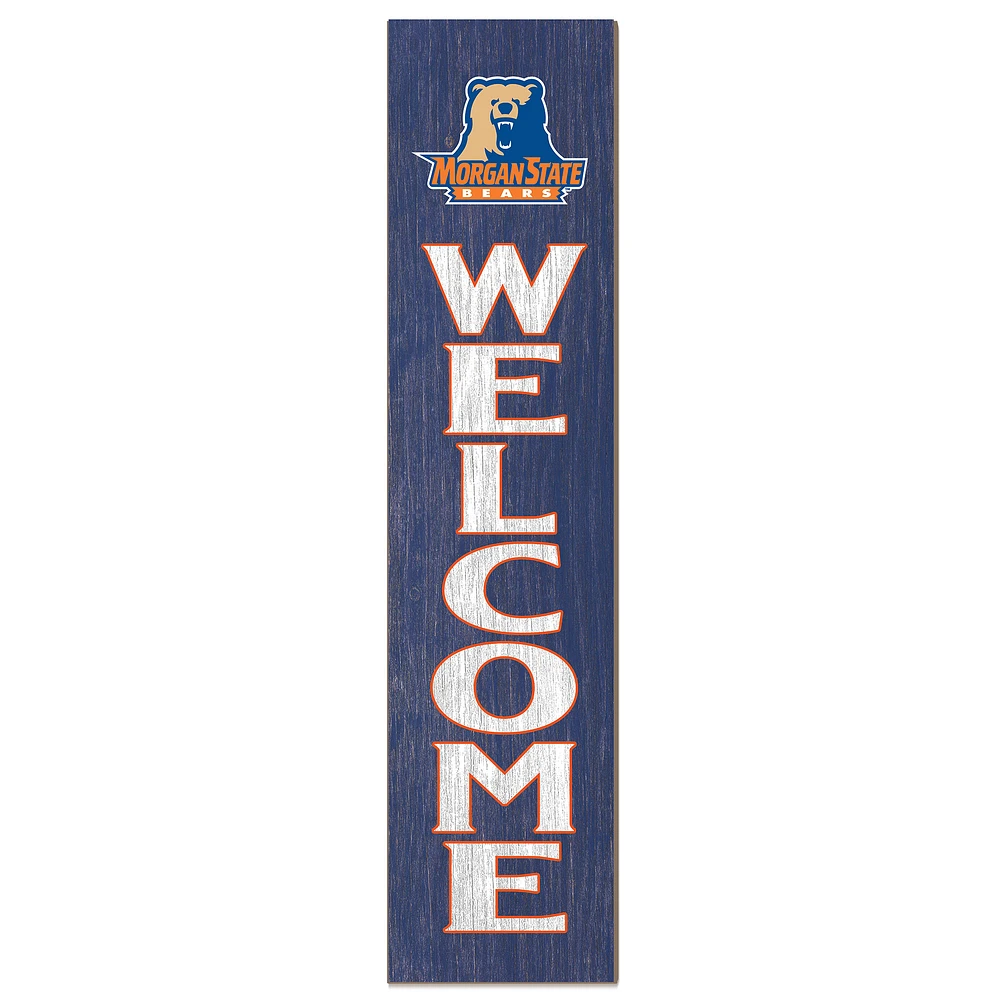 Morgan State Bears 12" x 48" Welcome Outdoor Leaner