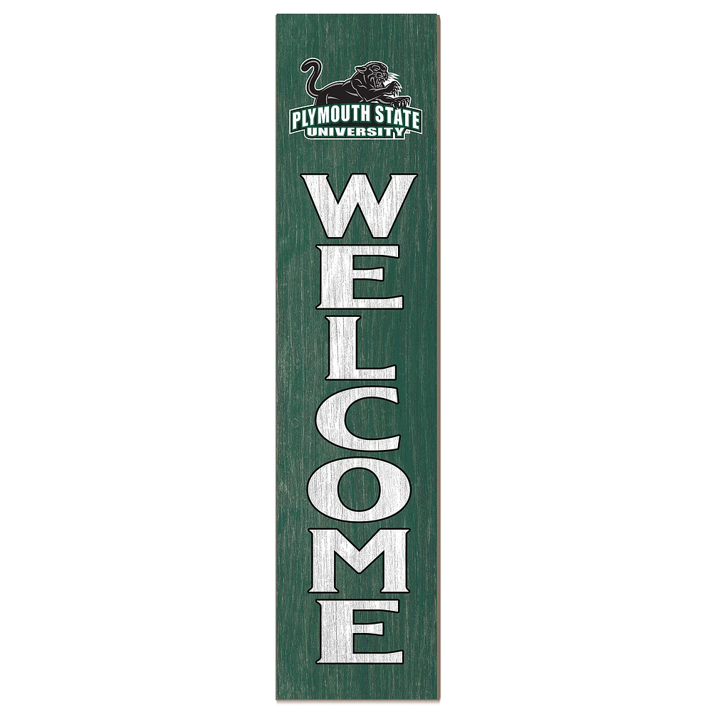 Plymouth State Panthers 12" x 48" Welcome Outdoor Leaner