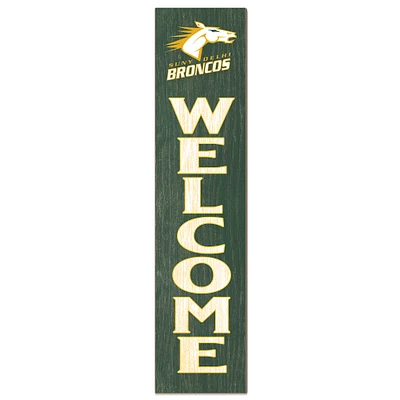 SUNY Delhi Broncos 12" x 48" Welcome Outdoor Leaner