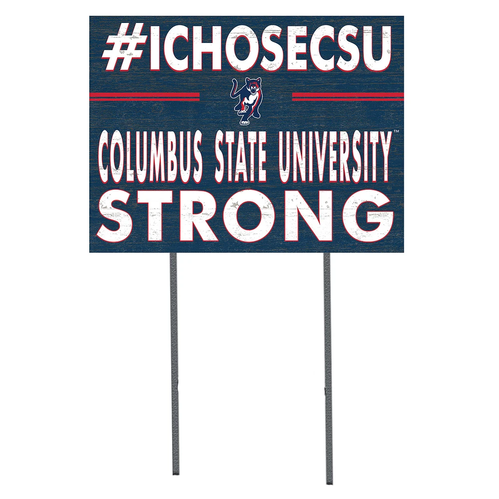 Columbus State Cougars 18" x 24" I Chose Yard Sign