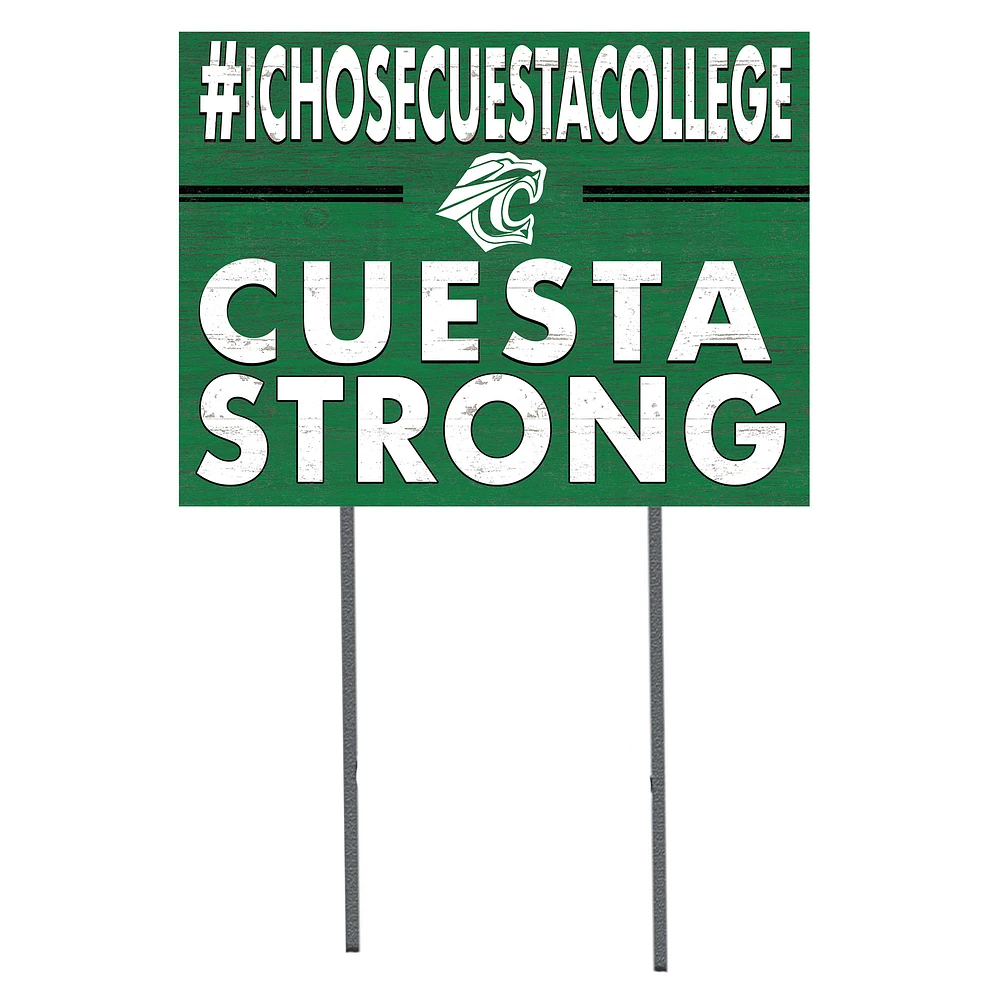 Cuesta College Cougars 18" x 24" I Chose Yard Sign