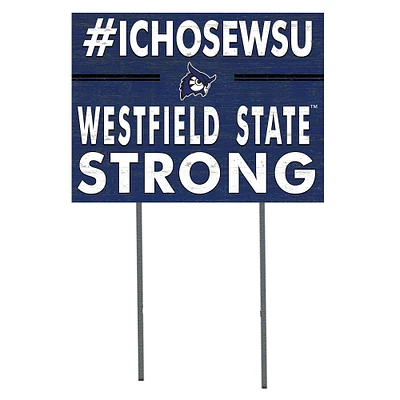 Westfield State Owls 18" x 24" I Chose Yard Sign