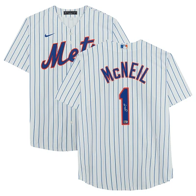 Jeff McNeil New York Mets Autographed White Nike Replica Jersey