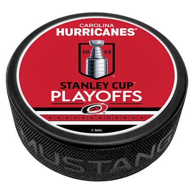 Red Carolina Hurricanes 2023 Stanley Cup Playoffs Hockey Puck
