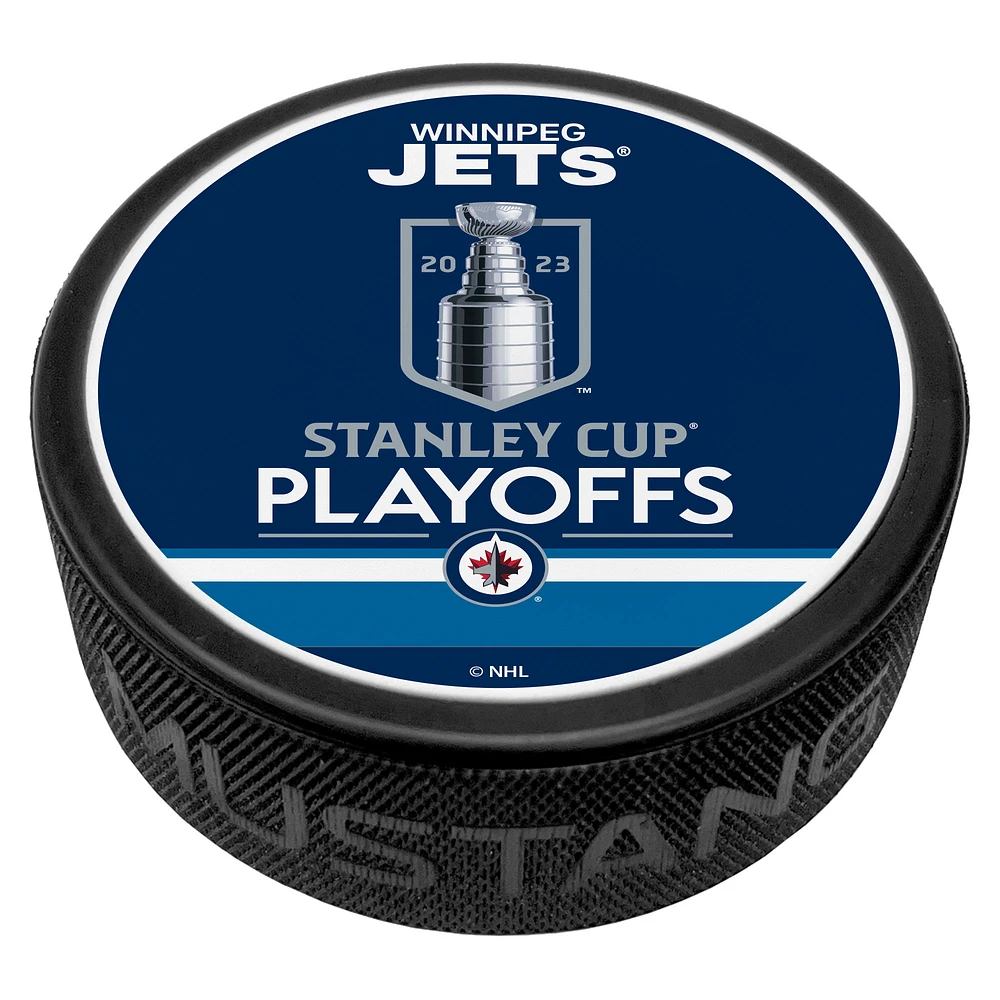 Blue Winnipeg Jets 2023 Stanley Cup Playoffs Hockey Puck