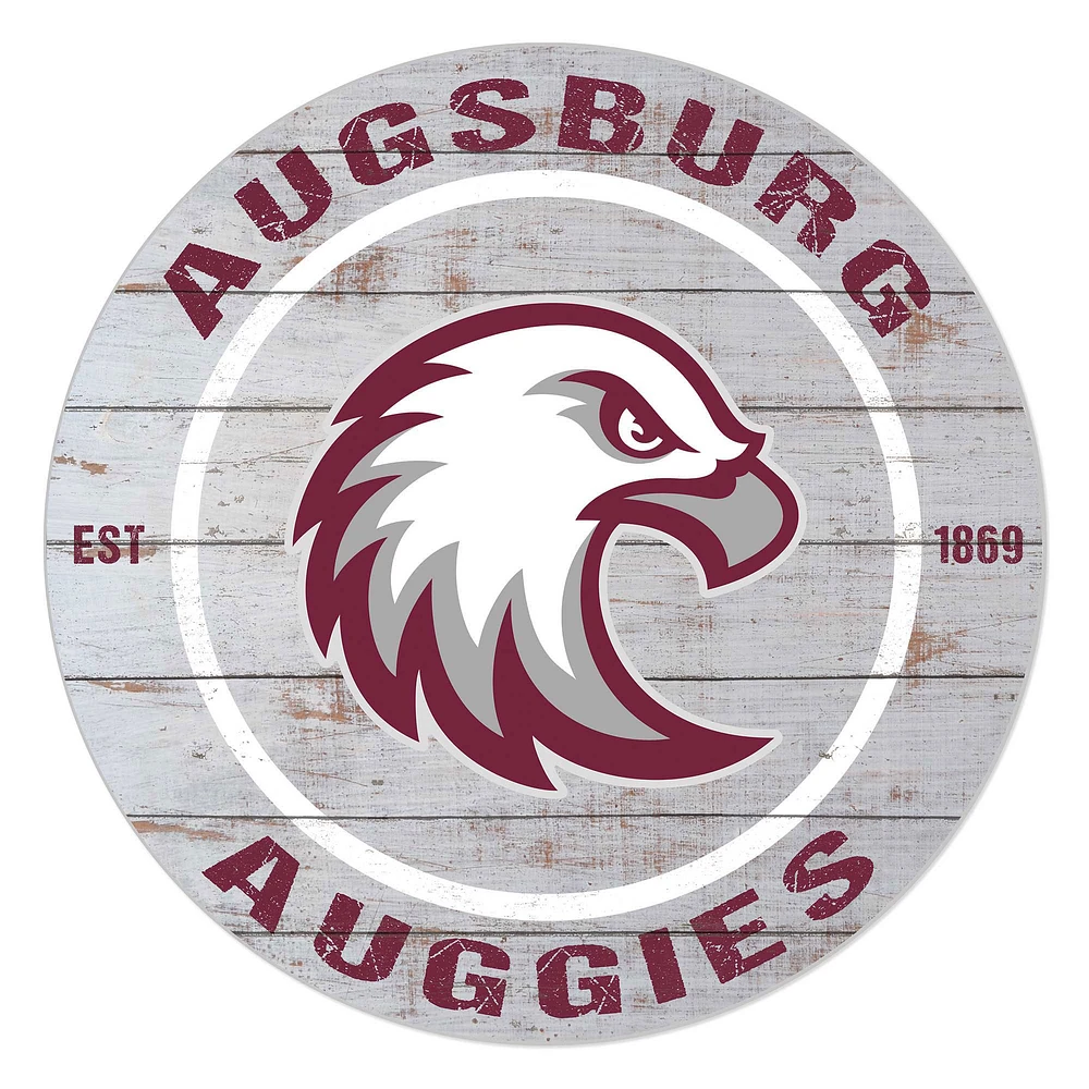 Augsburg Auggies 20" Indoor/Outdoor Weathered Circle Sign