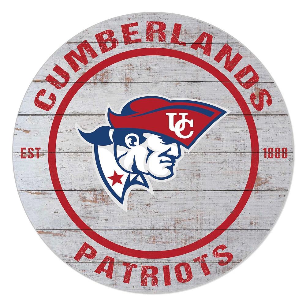 Cumberlands Patriots 20" Indoor/Outdoor Weathered Circle Sign