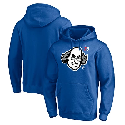 Men's Royal Philadelphia 76ers Hometown Collection Post Up Pullover Hoodie
