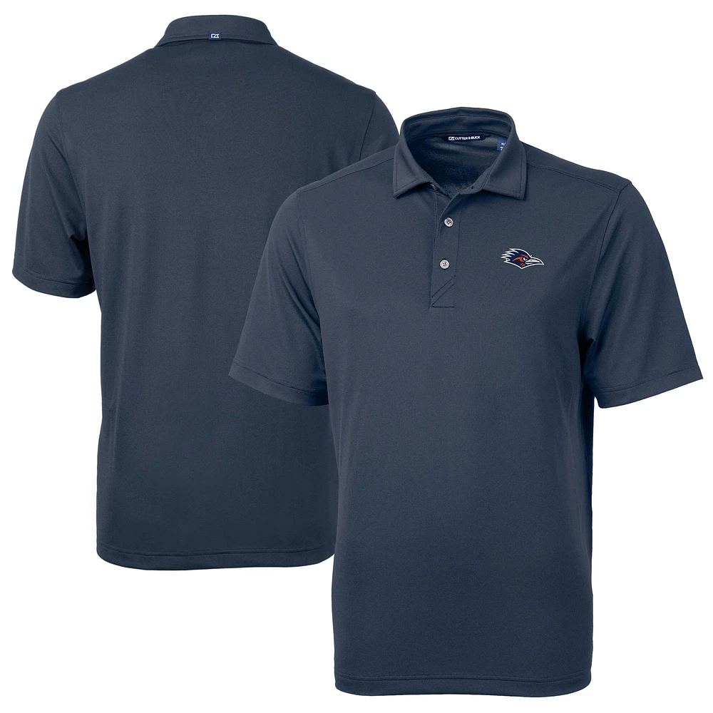 Men's Cutter & Buck Navy UTSA Roadrunners Virtue Eco Pique Recycled DryTec Polo
