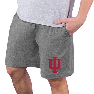 Men's Concepts Sport Charcoal Indiana Hoosiers Quest Knit Jam Shorts