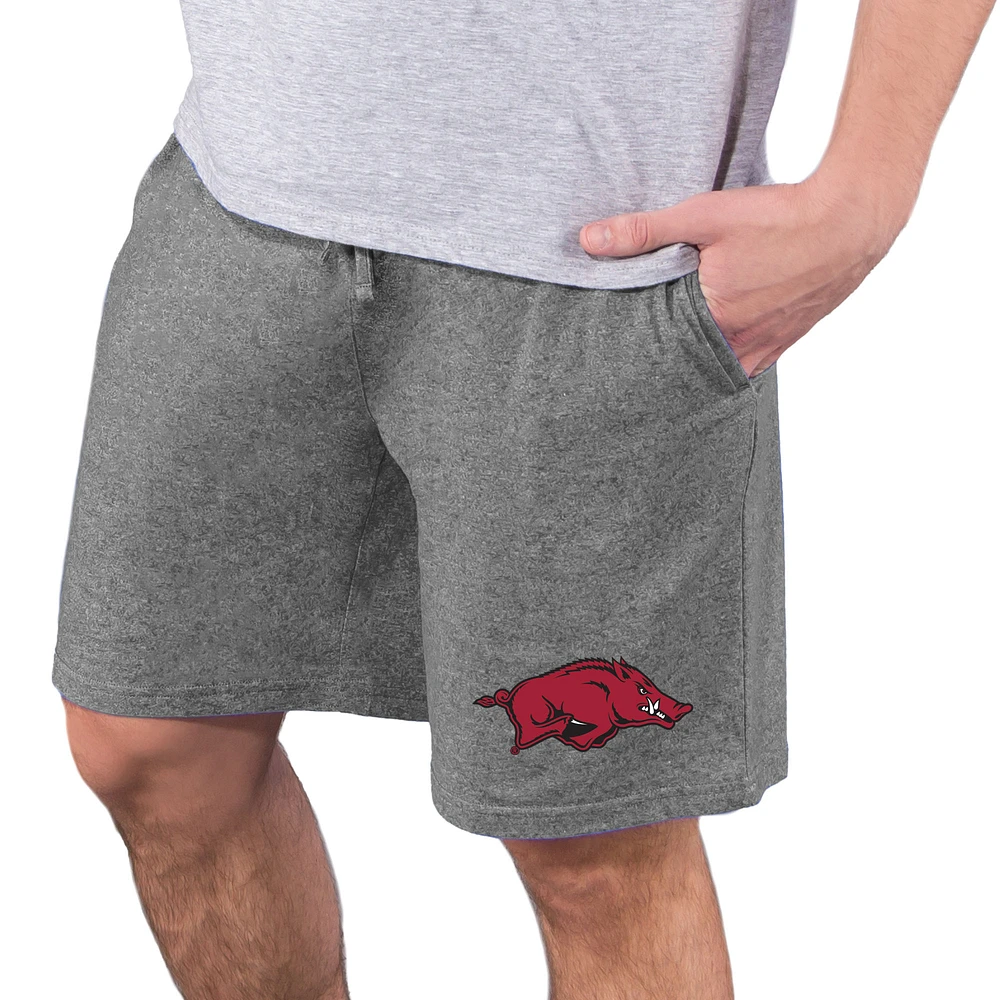 Men's Concepts Sport Charcoal Arkansas Razorbacks Quest Knit Jam Shorts