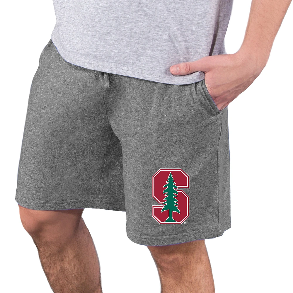 Men's Concepts Sport Charcoal Stanford Cardinal Quest Knit Jam Shorts