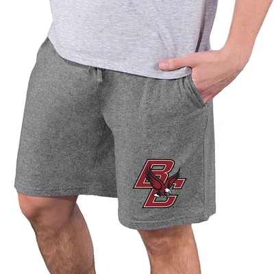 Men's Concepts Sport Charcoal Boston College Eagles Quest Knit Jam Shorts