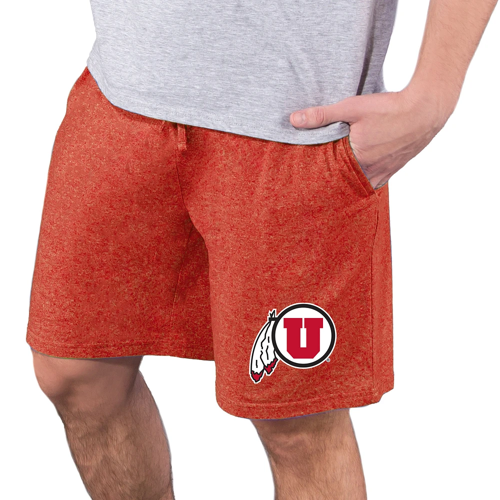 Men's Concepts Sport Red Utah Utes Quest Knit Jam Shorts