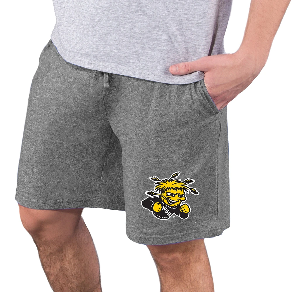 Men's Concepts Sport Charcoal Wichita State Shockers Quest Knit Jam Shorts