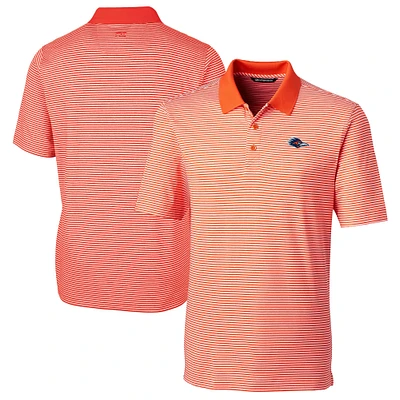Men's Cutter & Buck Orange UTSA Roadrunners Big Tall Forge Tonal Stripe Stretch Polo