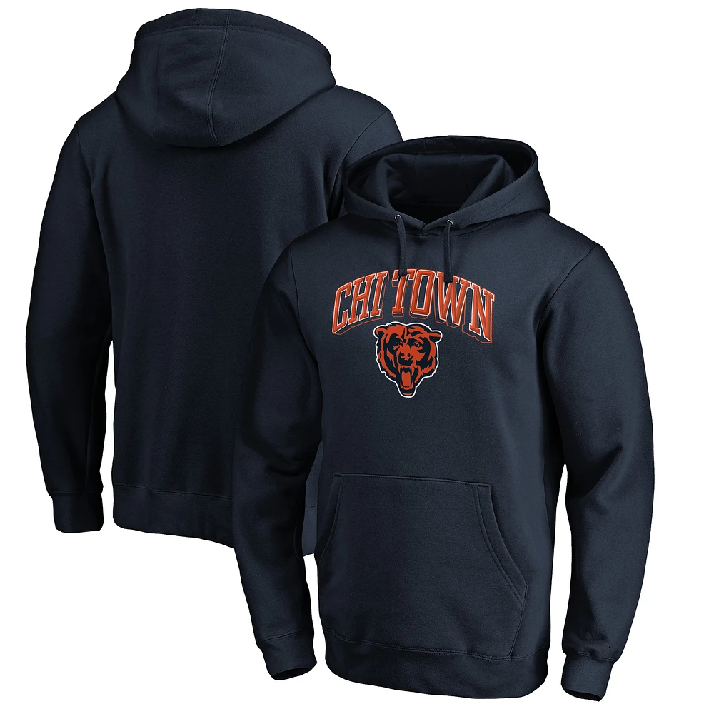 Men's Navy Chicago Bears Hometown Collection Chi Town Pullover Hoodie