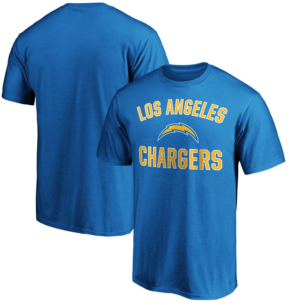 Men's Fanatics Powder Blue Los Angeles Chargers Victory Arch T-Shirt